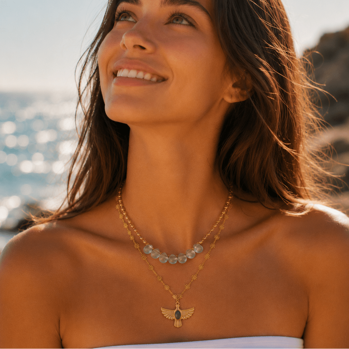 Soar & Shine Eagle Necklace - ORMIRO