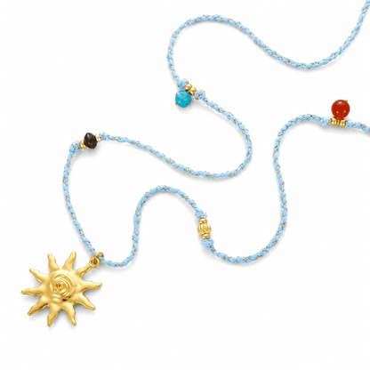 Solaris Multi-Stone Cord Necklace - ORMIRO