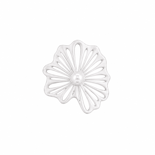 Spellflower Silver & Pearl Ring - ORMIRO