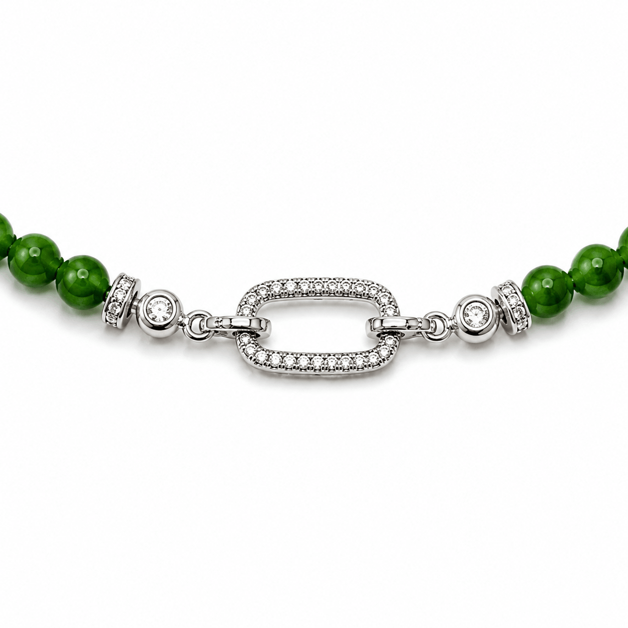 Sylva Green Chardonnay Beaded Necklace - ORMIRO