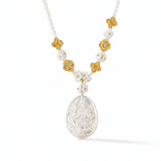 Tara Mother-of-Pearl Cameo Necklace - ORMIRO
