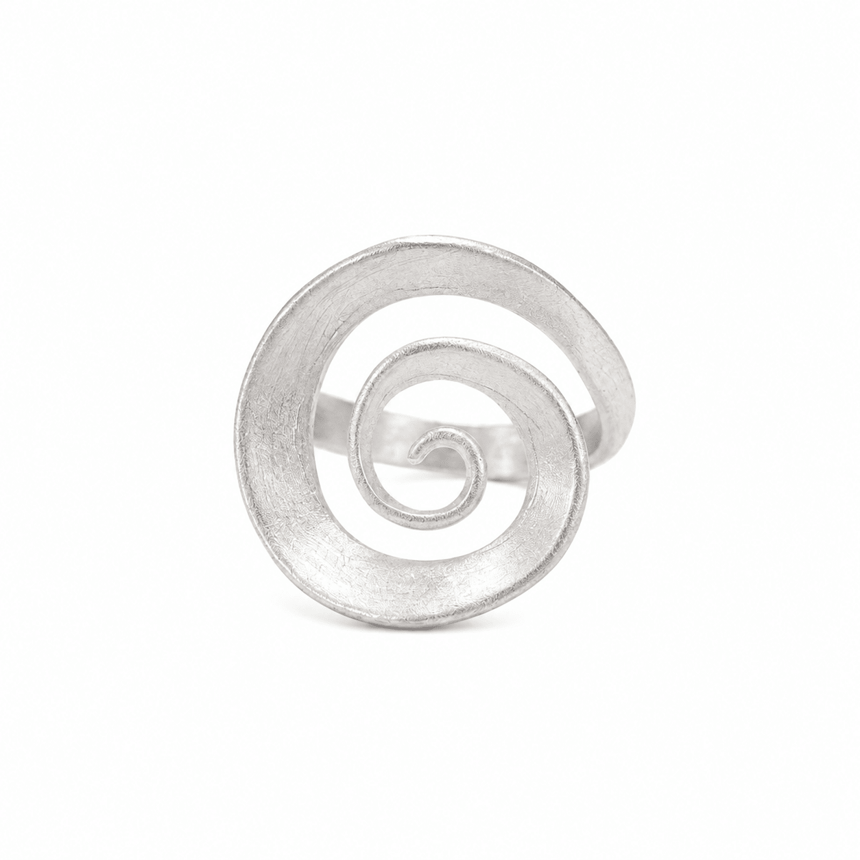 Vortex Sterling Silver Spiral Ring - ORMIRO