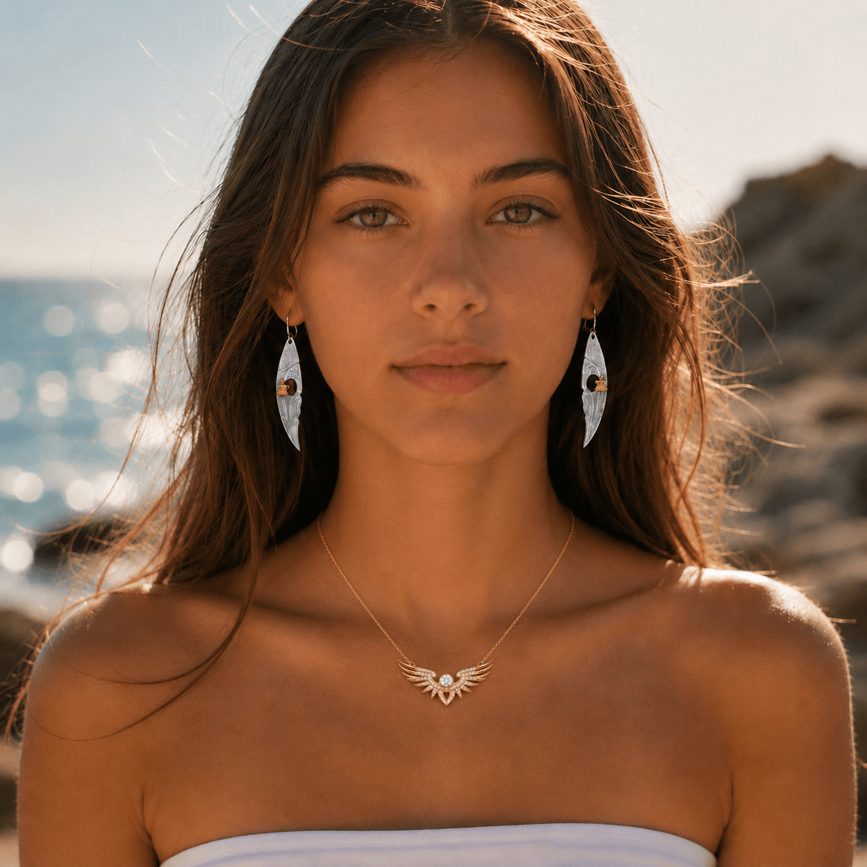 Winged Heart Gold Vermeil Necklace - ORMIRO