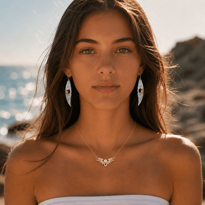 Winged Heart Gold Vermeil Necklace - ORMIRO