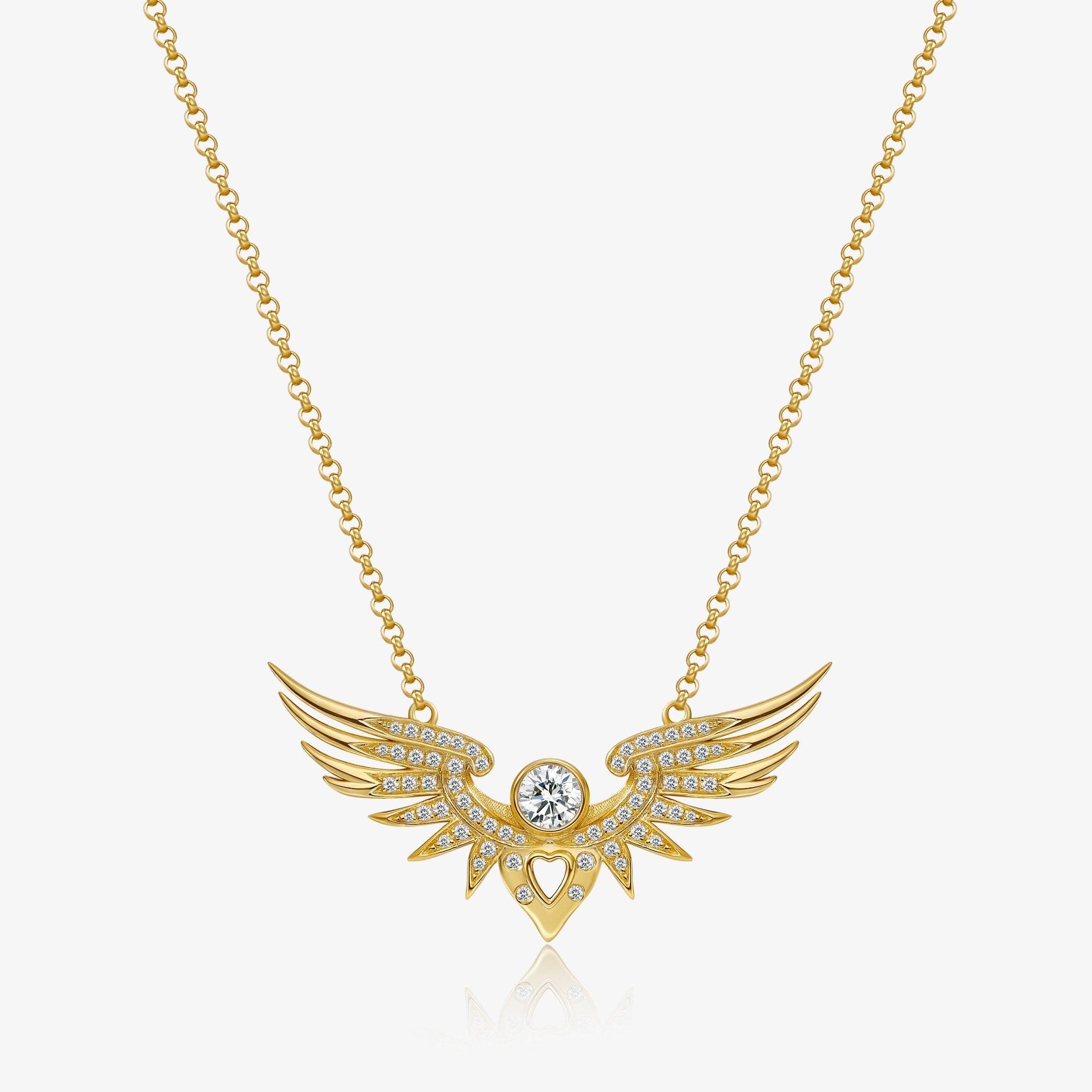 I Carry You In My Heart | Angel Wings Necklace | Memorial Necklace – lark &  juniper